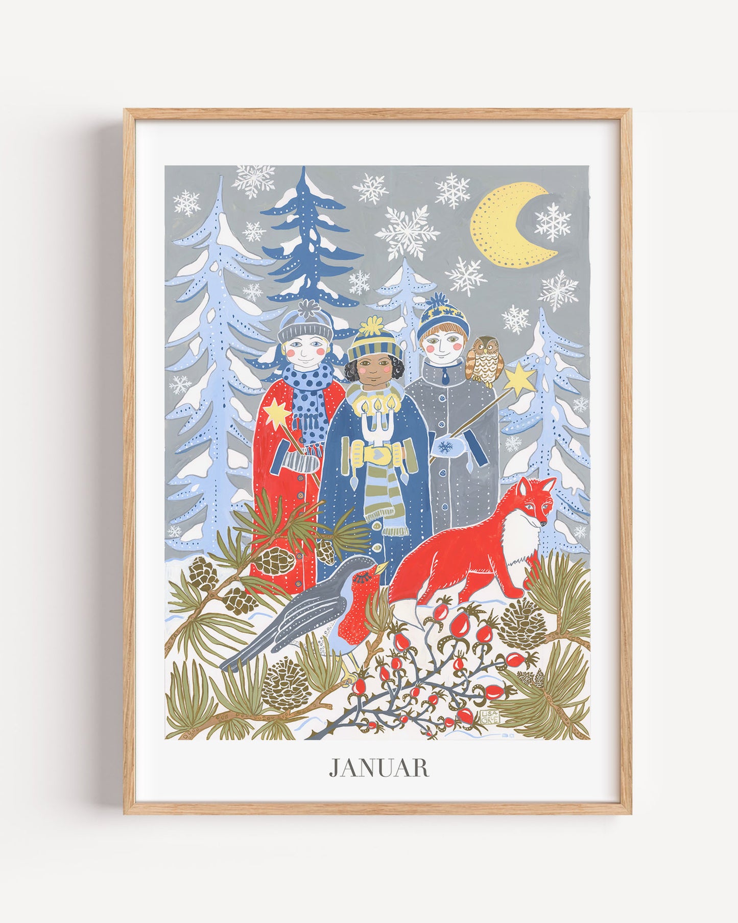 January - print