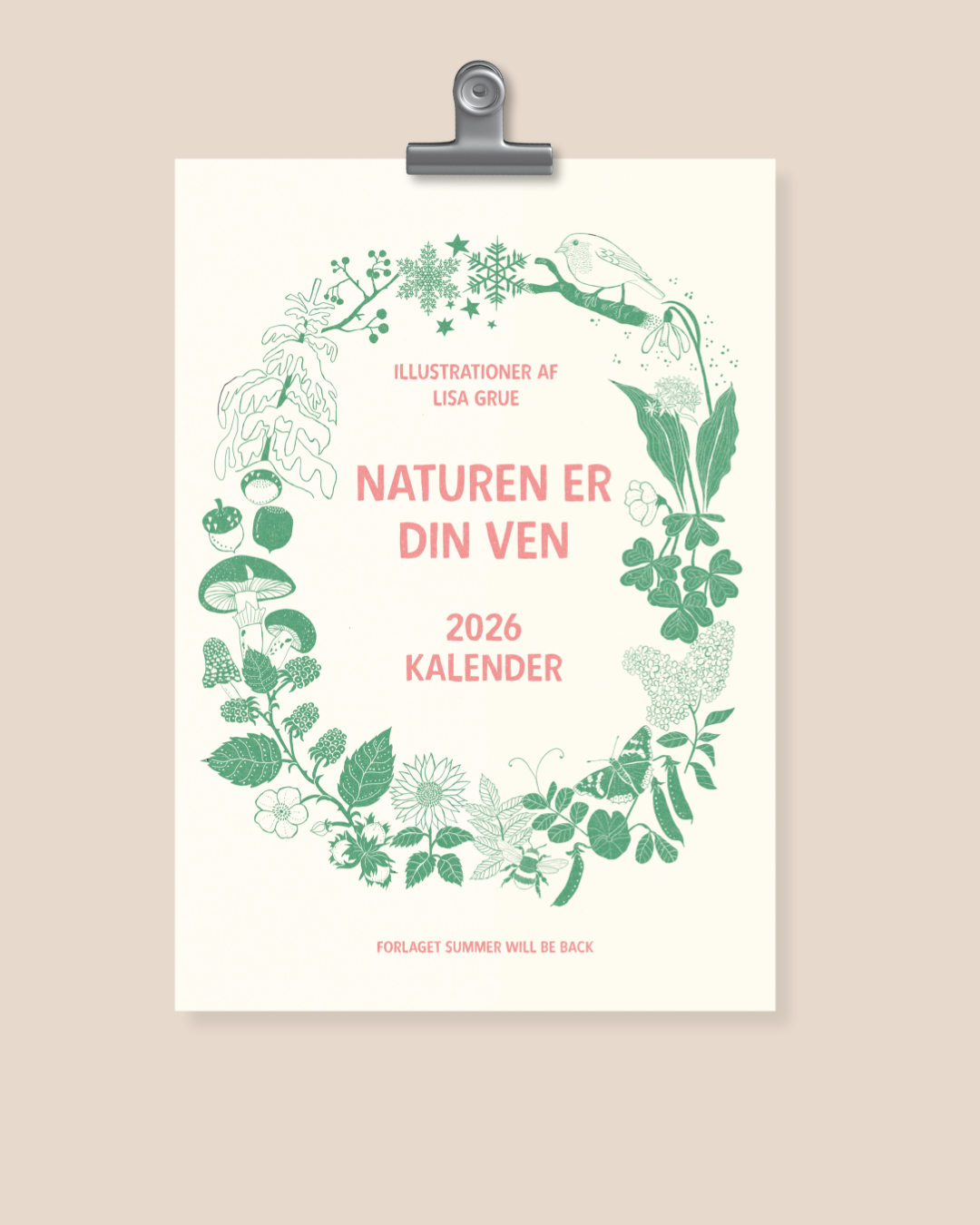 2026 Vægkalender naturen er din ven