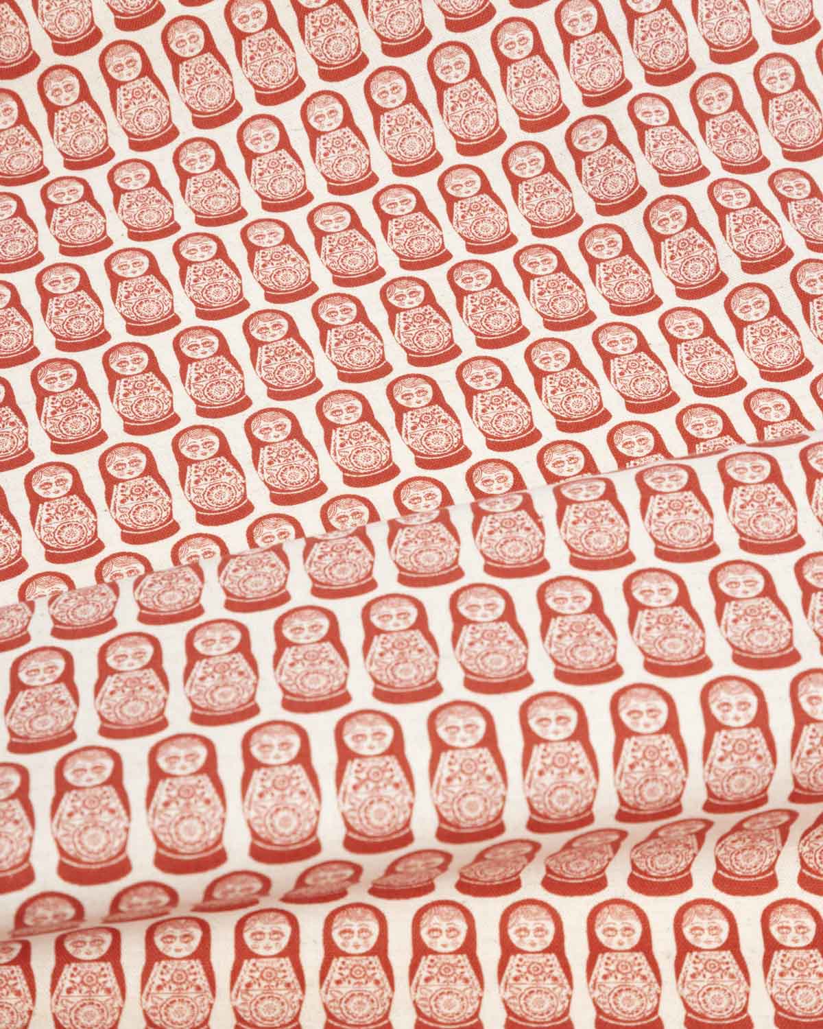 barbushka red - printed fabric