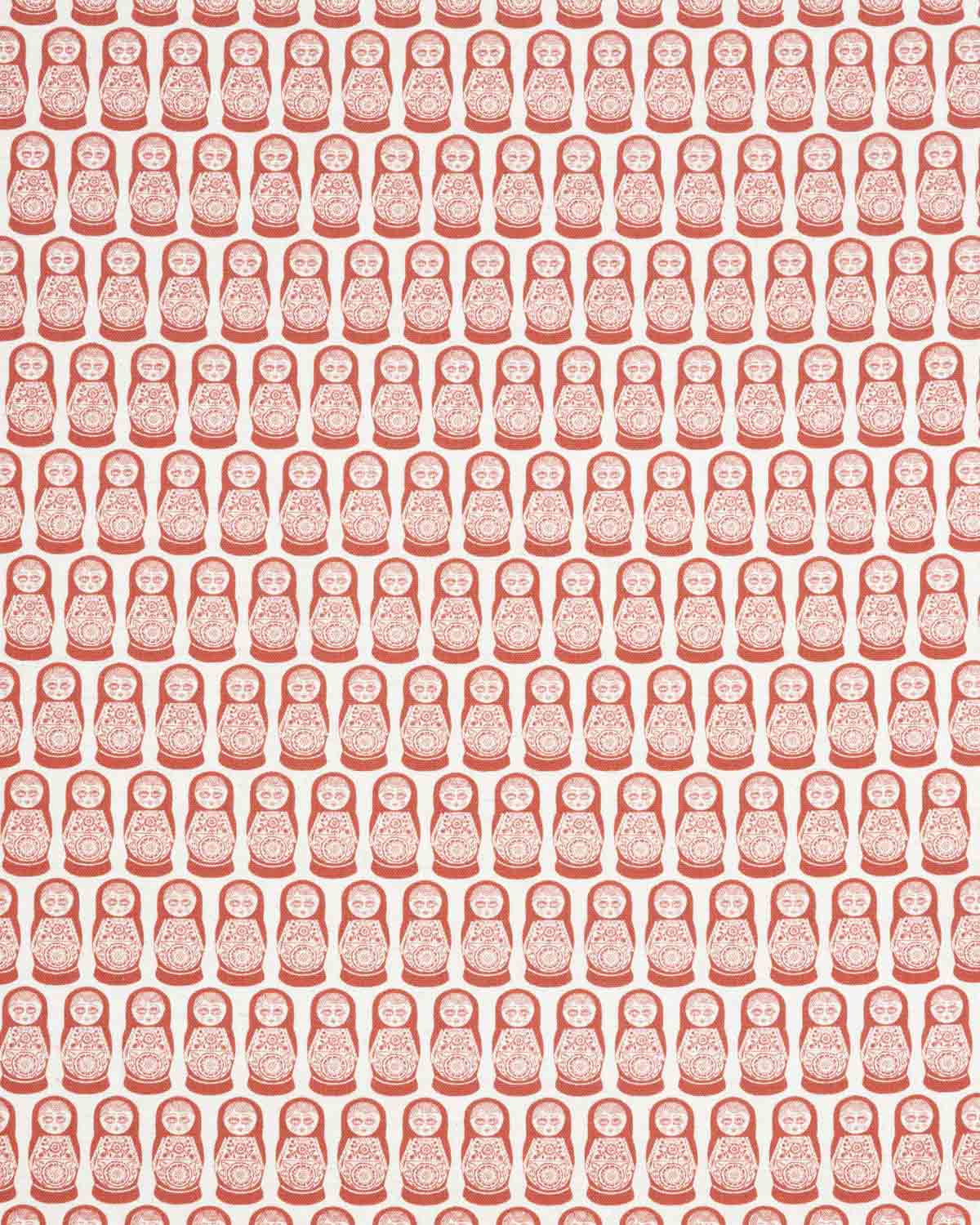 barbushka red - printed fabric