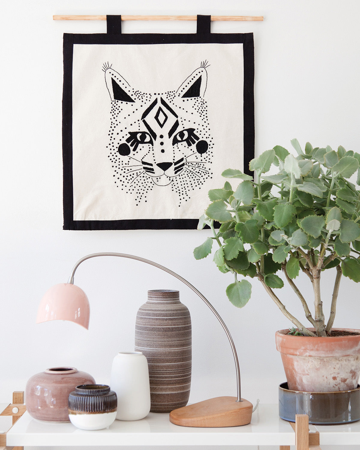 "My Embroidery Kit" - bobcat -Black