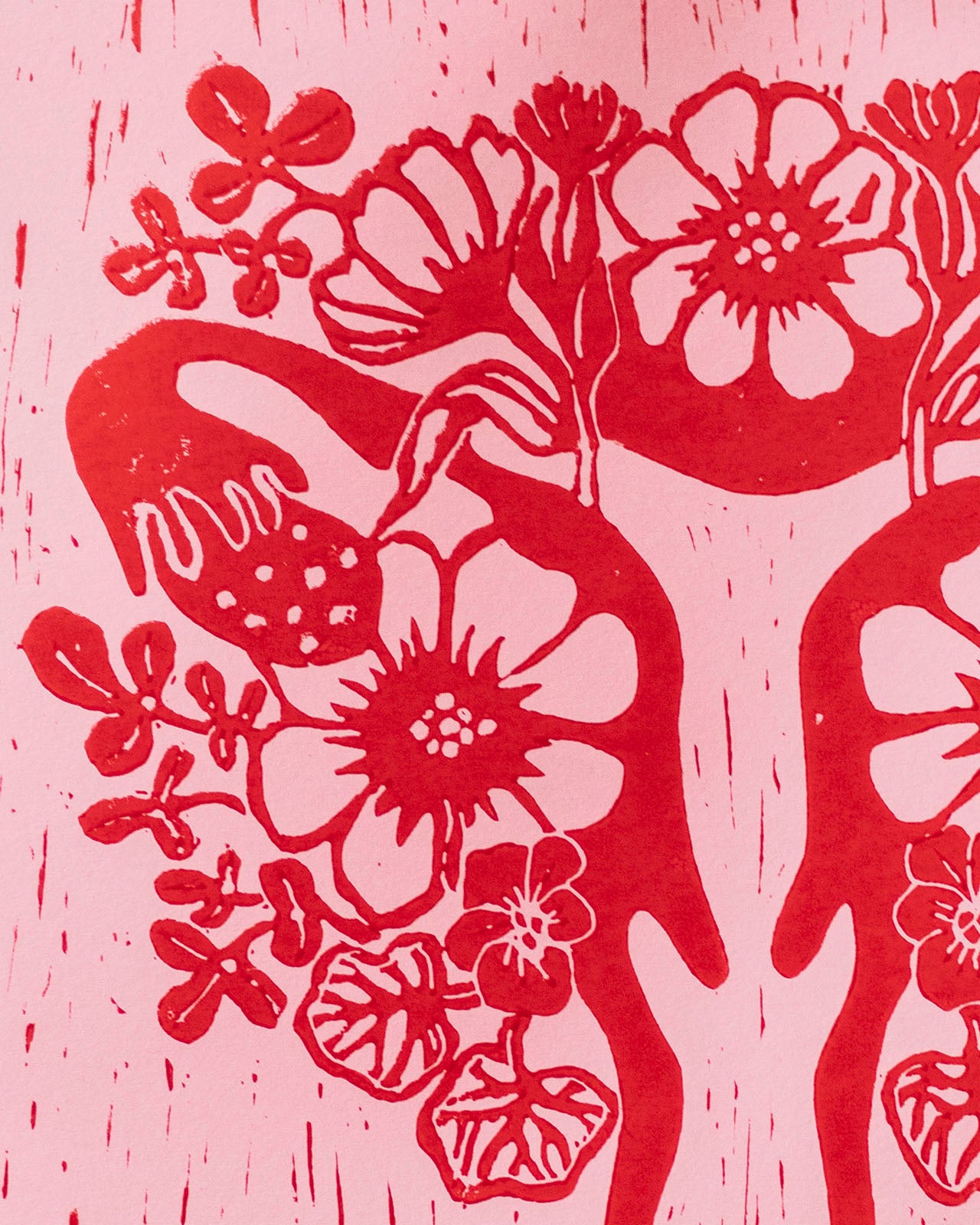 Power Woman - PINK on pink paper