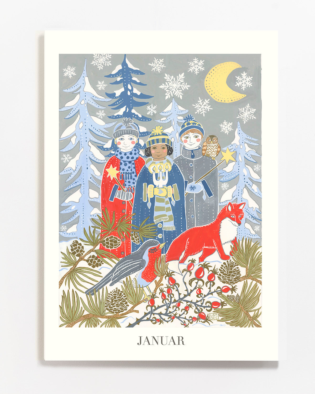 January - print