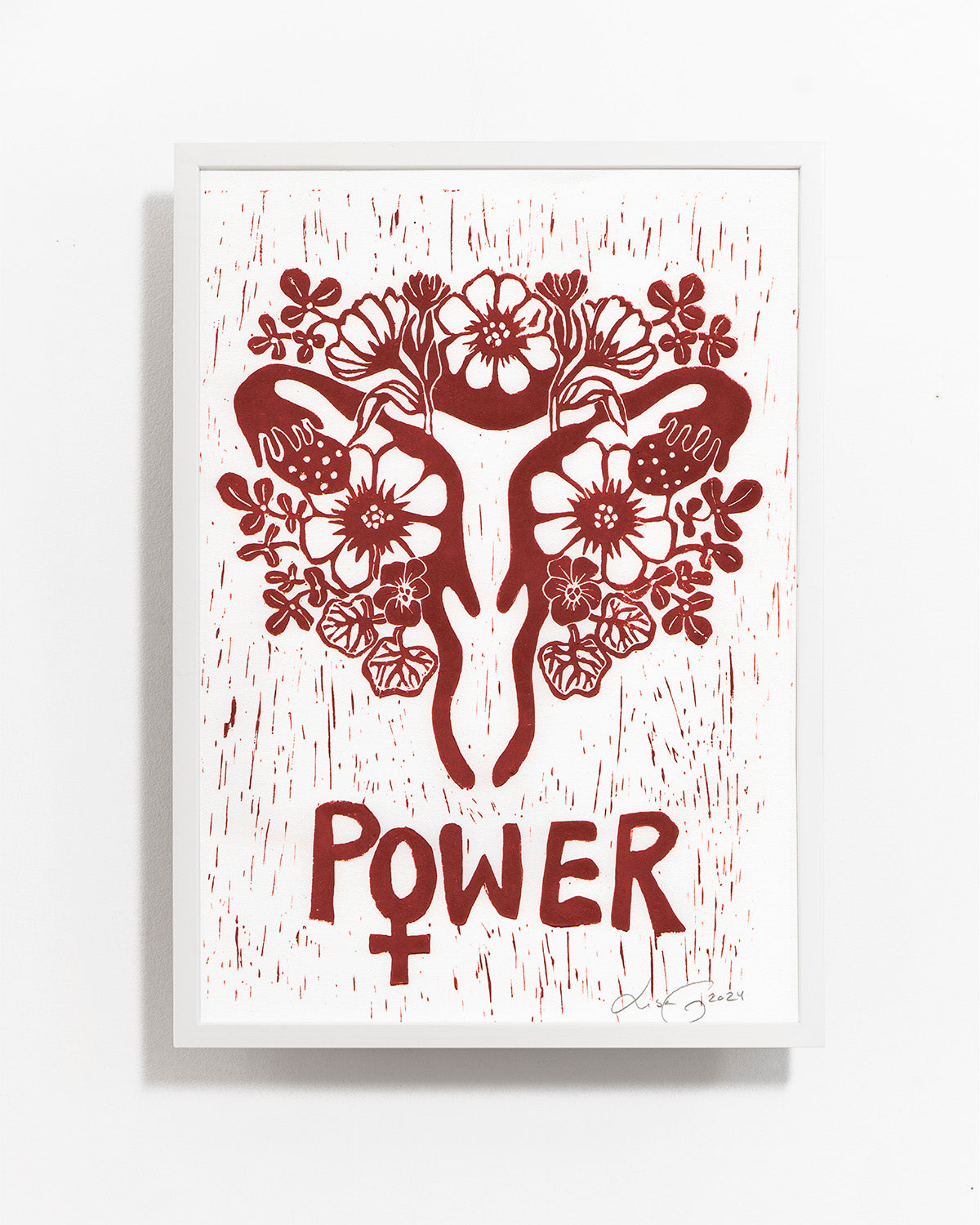 Power Woman - Dark red