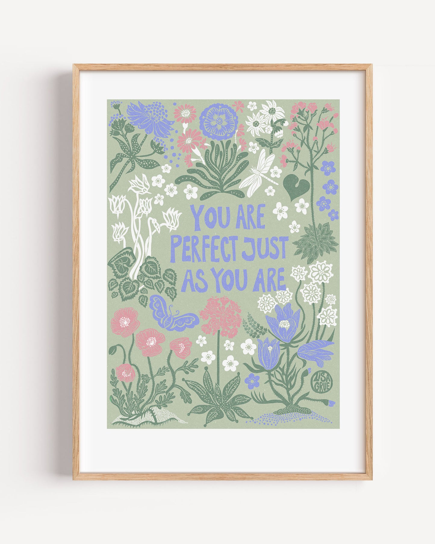 You are perfect just as you are - Green