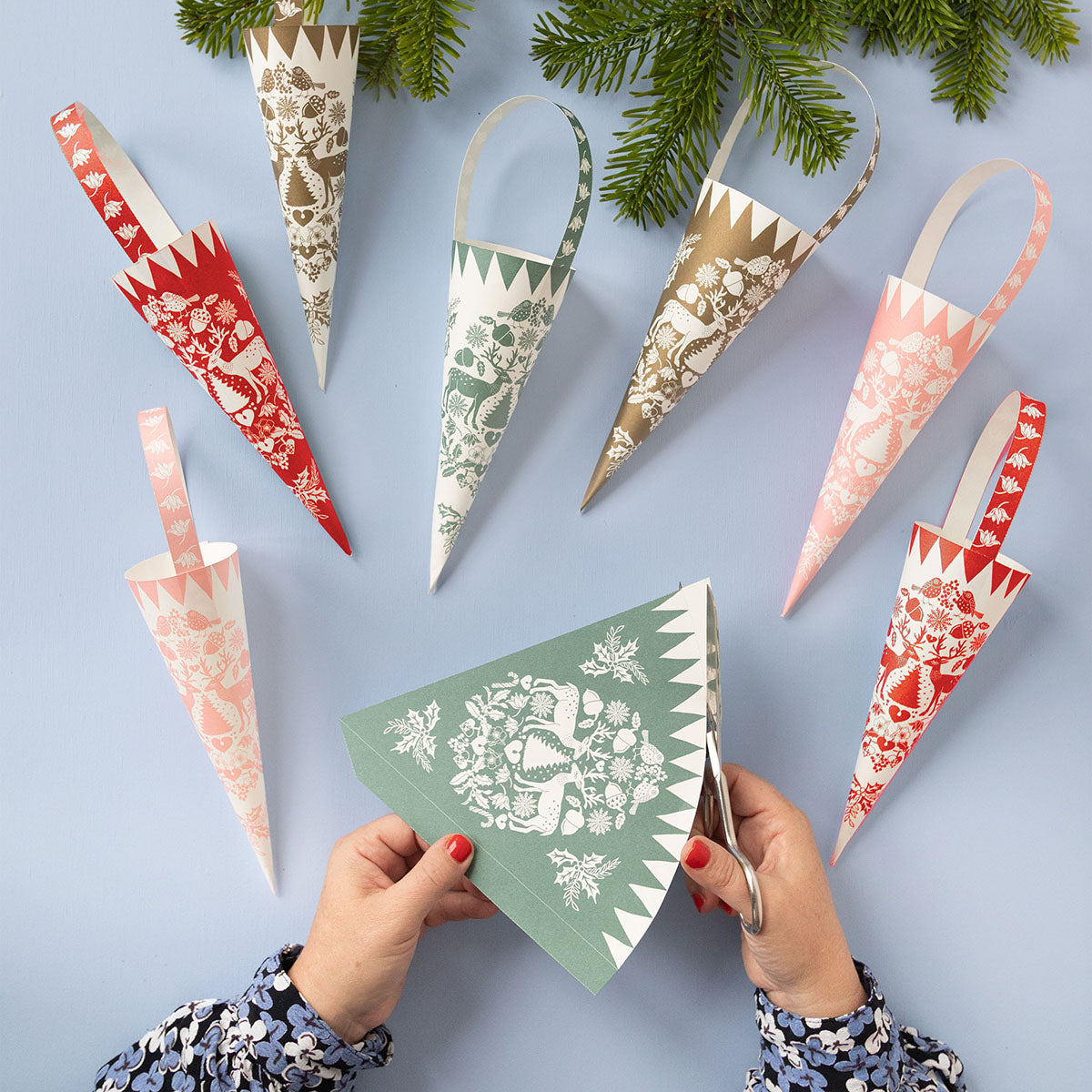8 DIY Christmas Cones