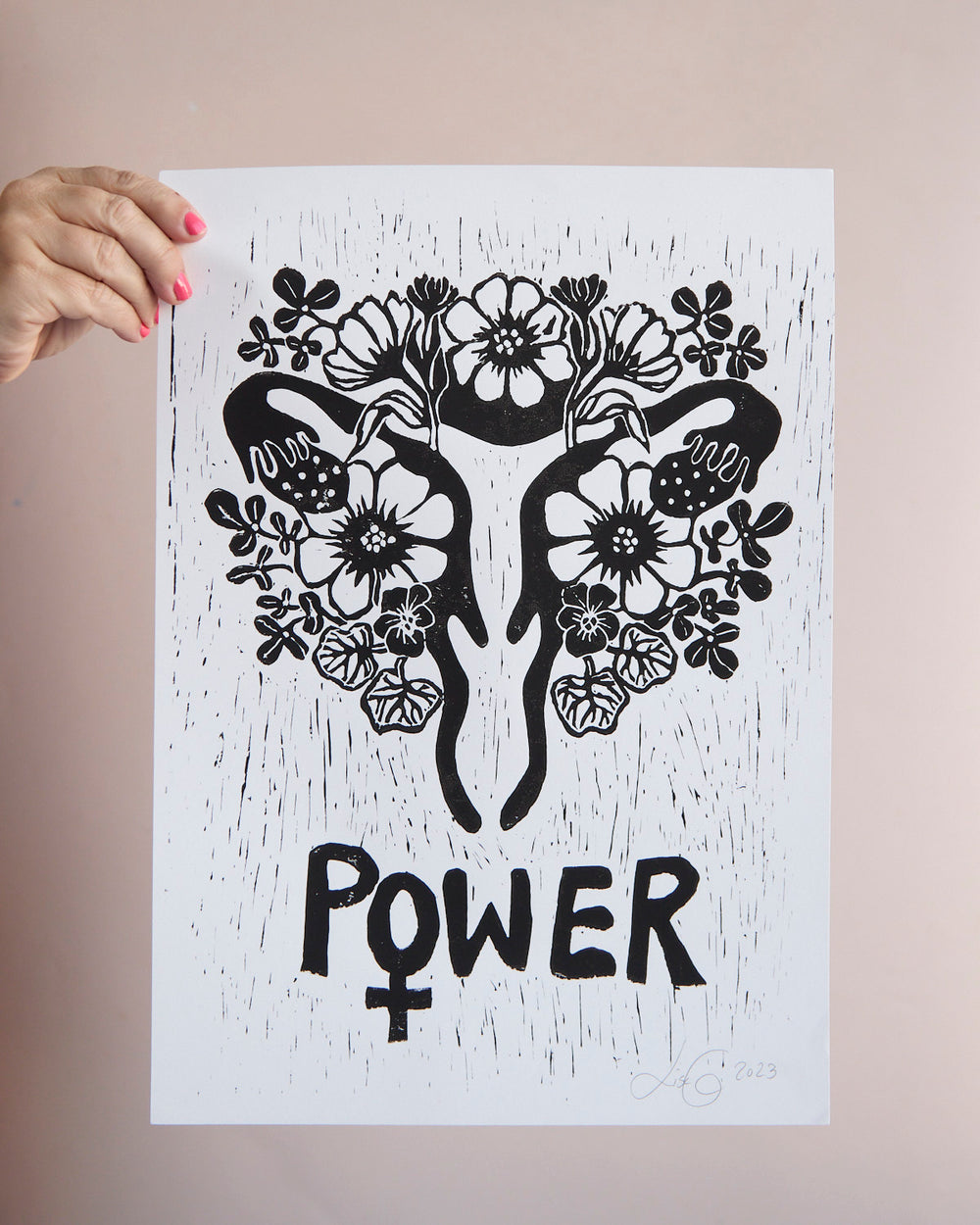 Imperfect Prints - POWER - B/W