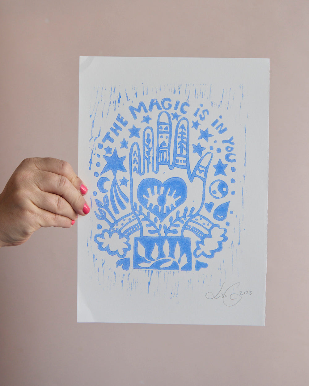 Imperfect Prints -  The magic is in you  - Blue