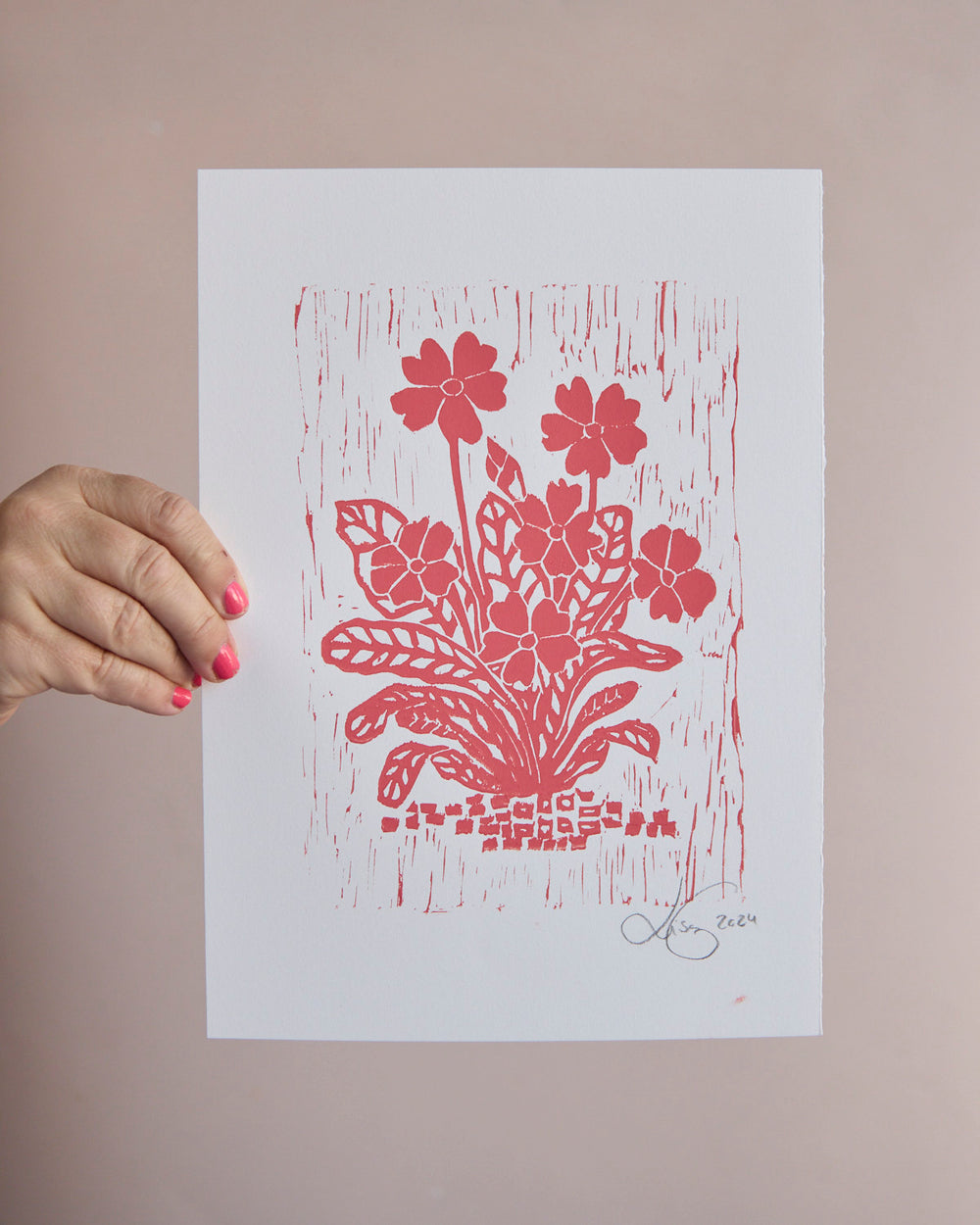 Test prints -  FLOWERS - RED