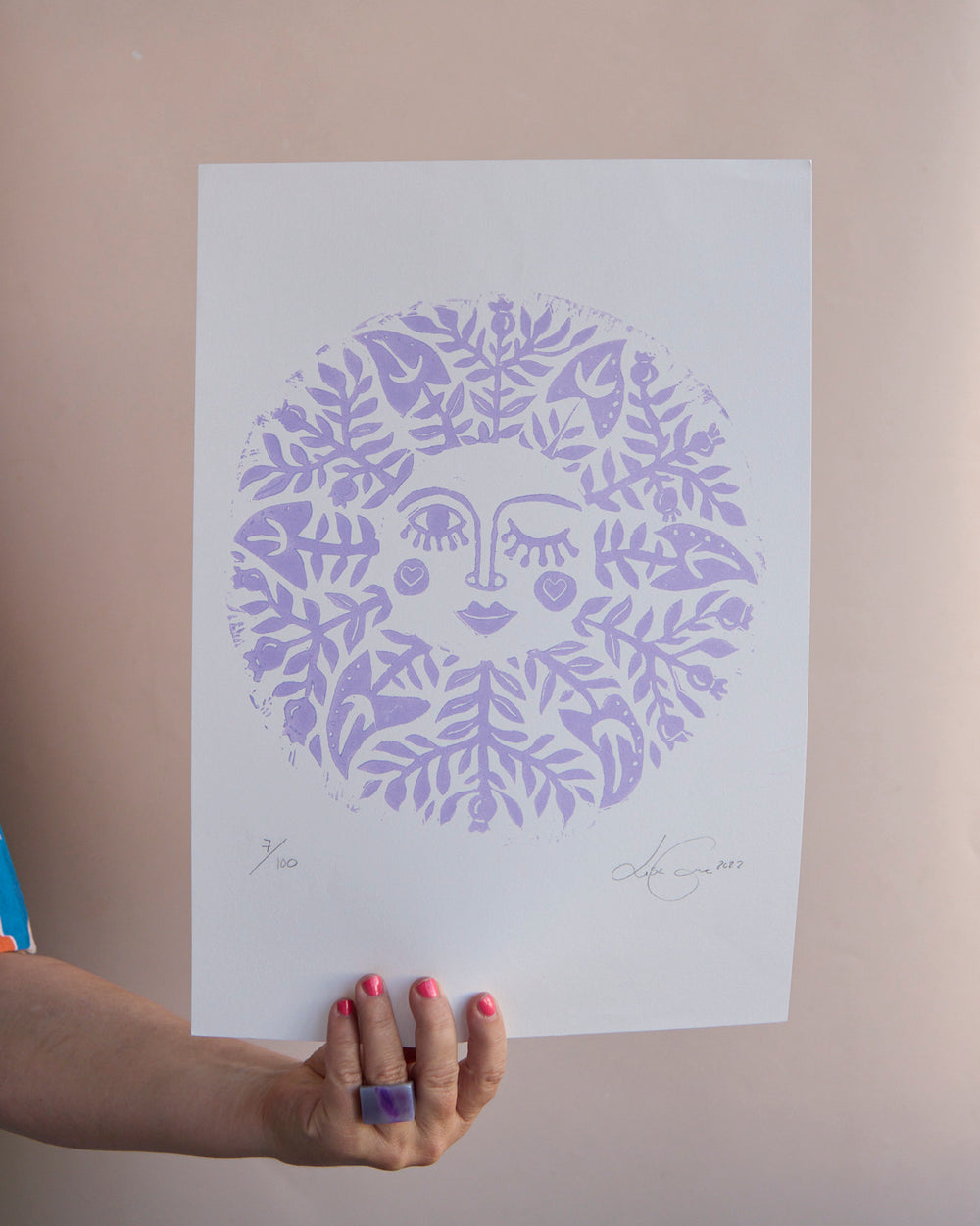 Imperfect Prints - Each sunrise brings a new beginning - Purple