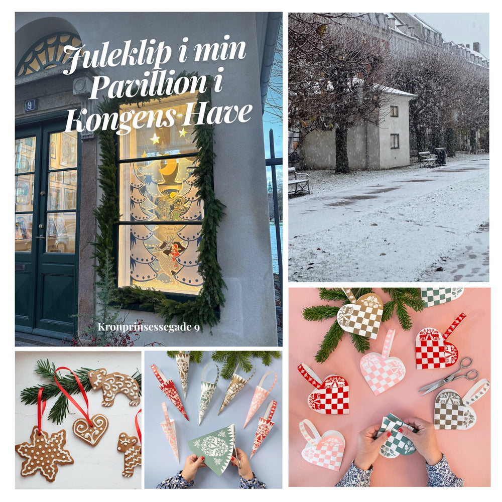 Lav julepynt i Lisa Grue Pavillionen i Kongen Have