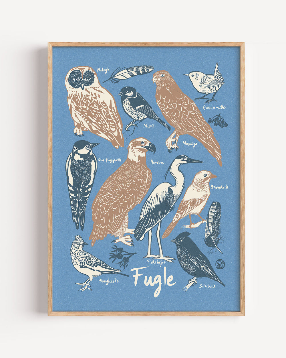 Fugle - Blå