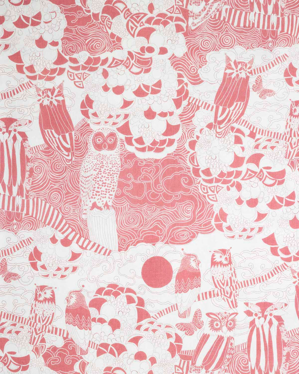Owls - printed fabric