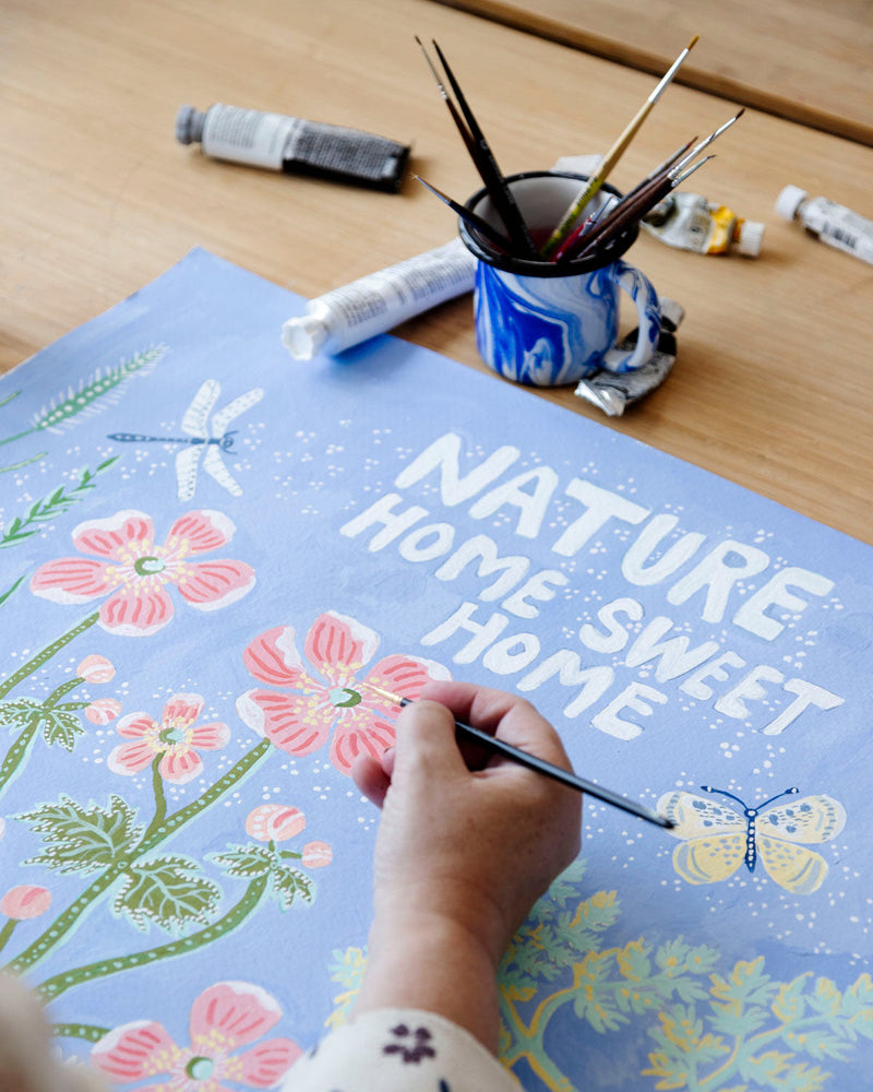 
                  
                    Nature - Home sweet home / 50x70cm + linoleum tryk
                  
                