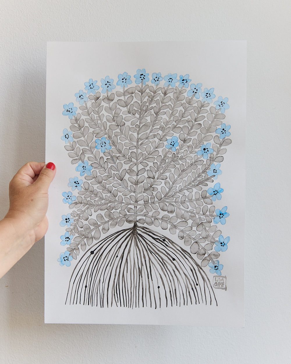 Ink Drawn Roots Roots - Original Ink drawing – Lisa Grue
