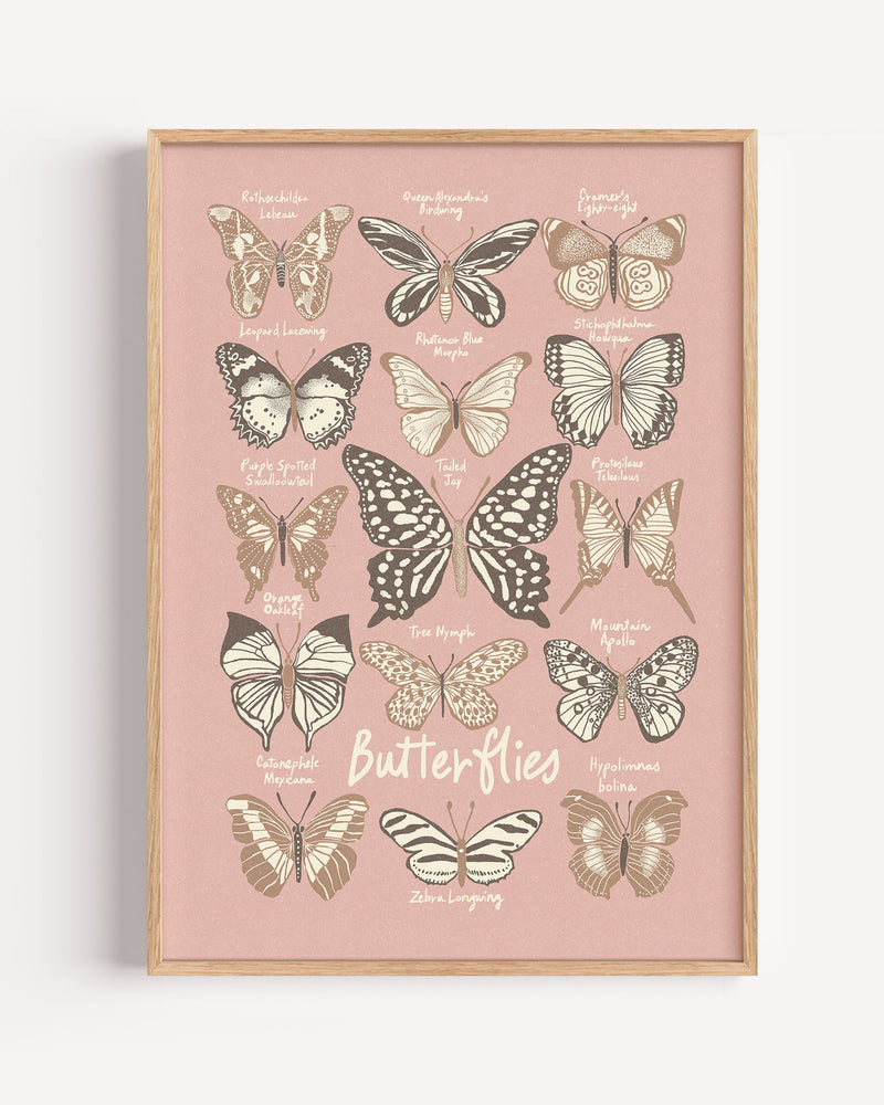 
                  
                    Butterflies - Brown / Pink
                  
                