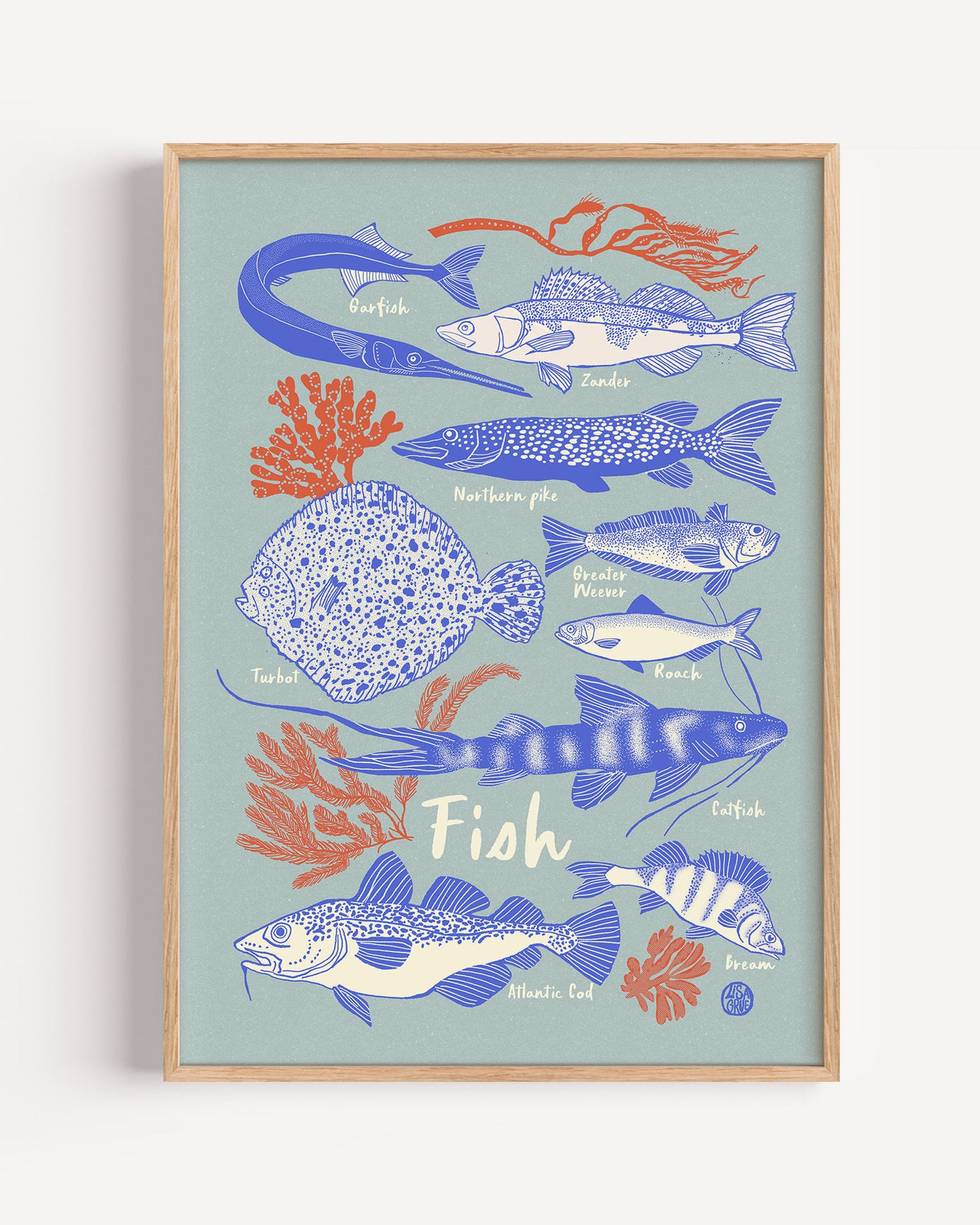 
                  
                    Fisk - Lyseblå
                  
                