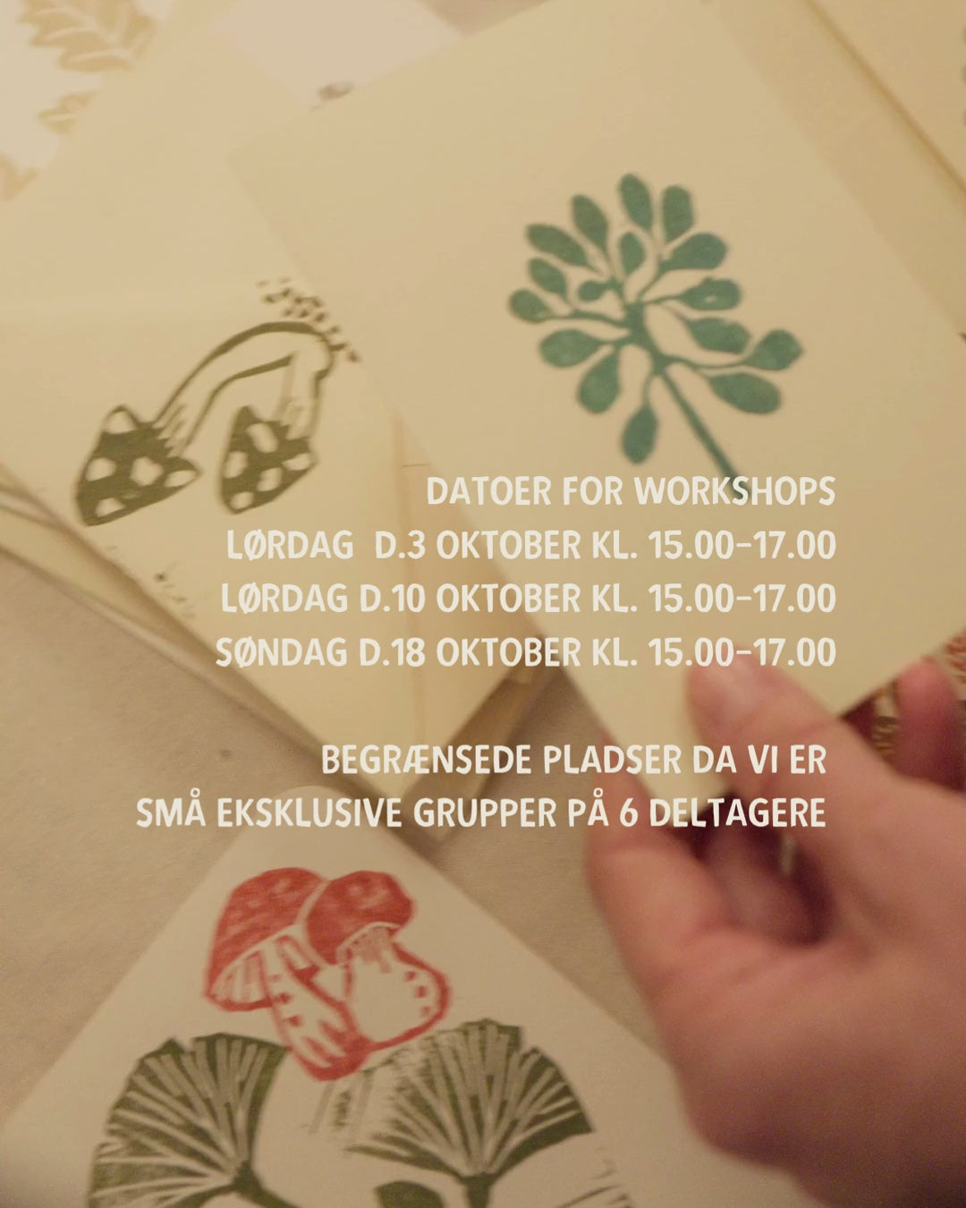 
                  
                    Indlæs og afspil video i gallerifremviser, STAMP PARTY -  KREATIV WORKSHOP MED HÅNDSKÅRNE STEMPLER
                  
                
