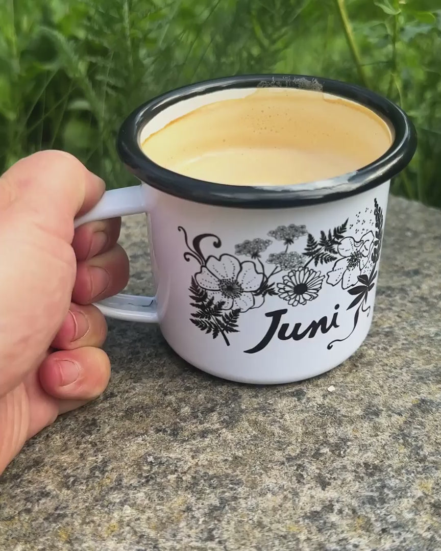 
                  
                    Load and play video in Gallery viewer, Enamel Mug – Nature Is Your Friend, June
                  
                
