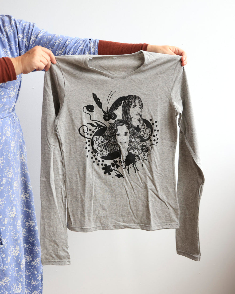 T-shirt Illustration Lisa Grue Grey