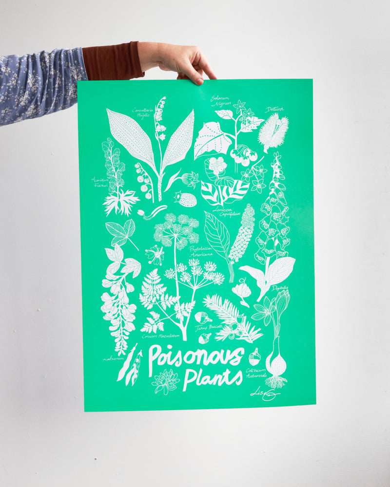 "Poisonous plants" 50x70cm  Offset print