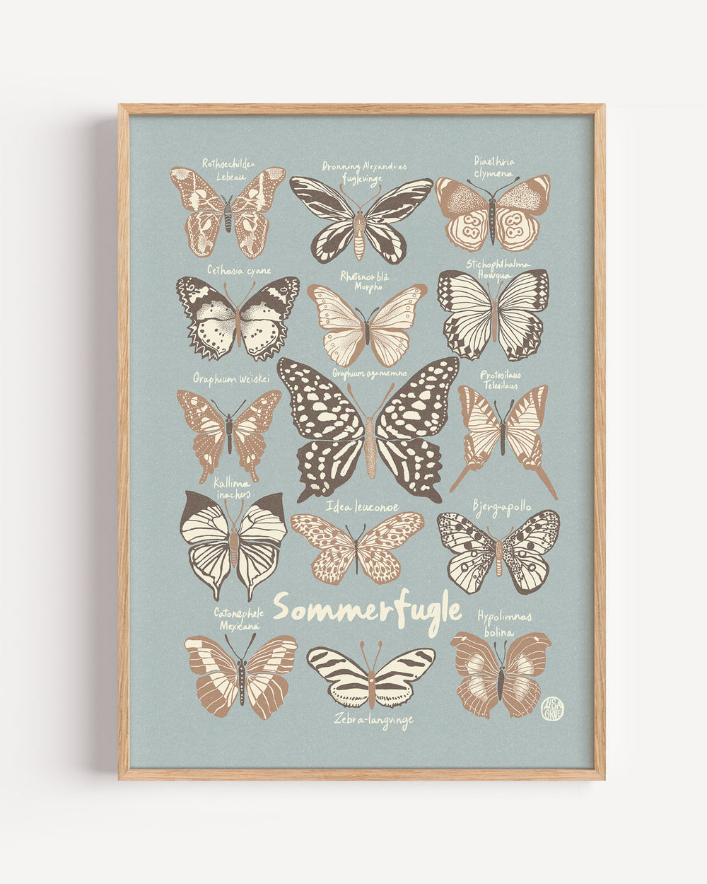 Butterflies - Light blue