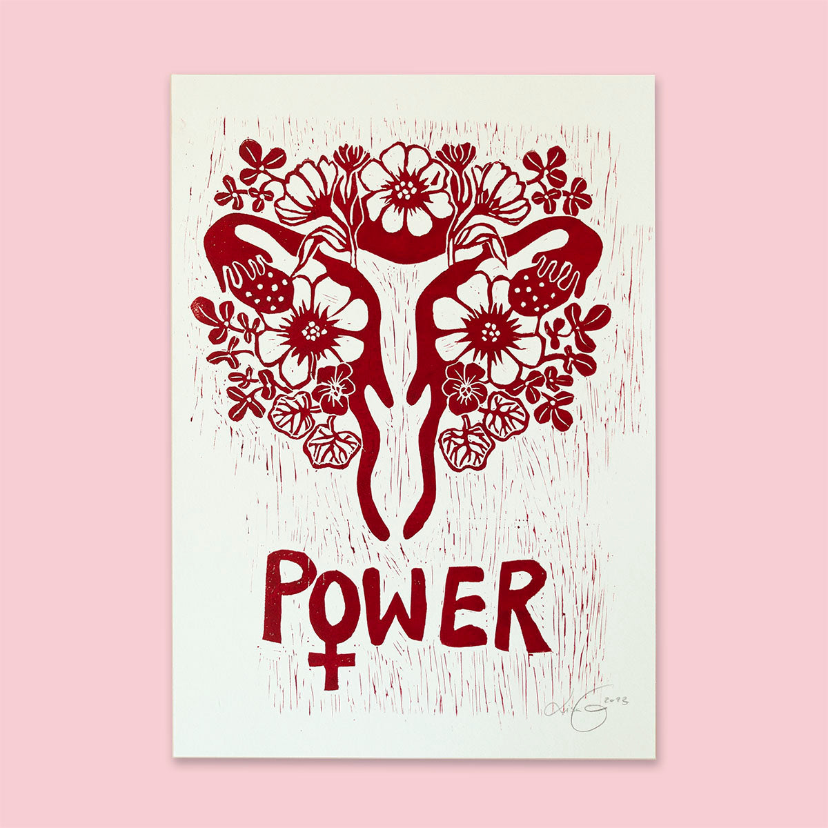 
                  
                    Power Woman - FLORAL EDITION  Dark red
                  
                